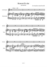 Koncert Es Dur - Clarinet and Piano